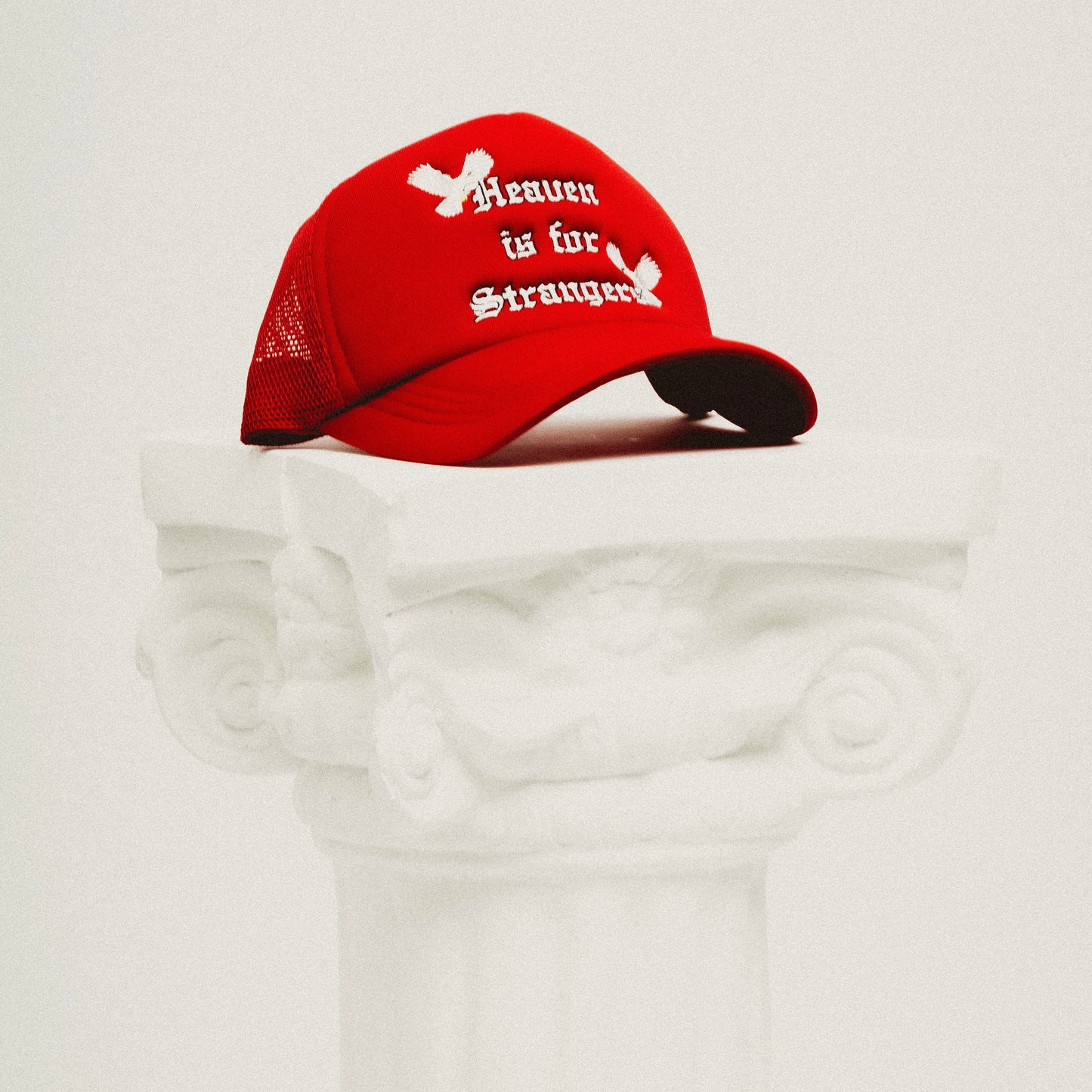 HEAVEN IS FOR STRANGERS TRUCKER HAT